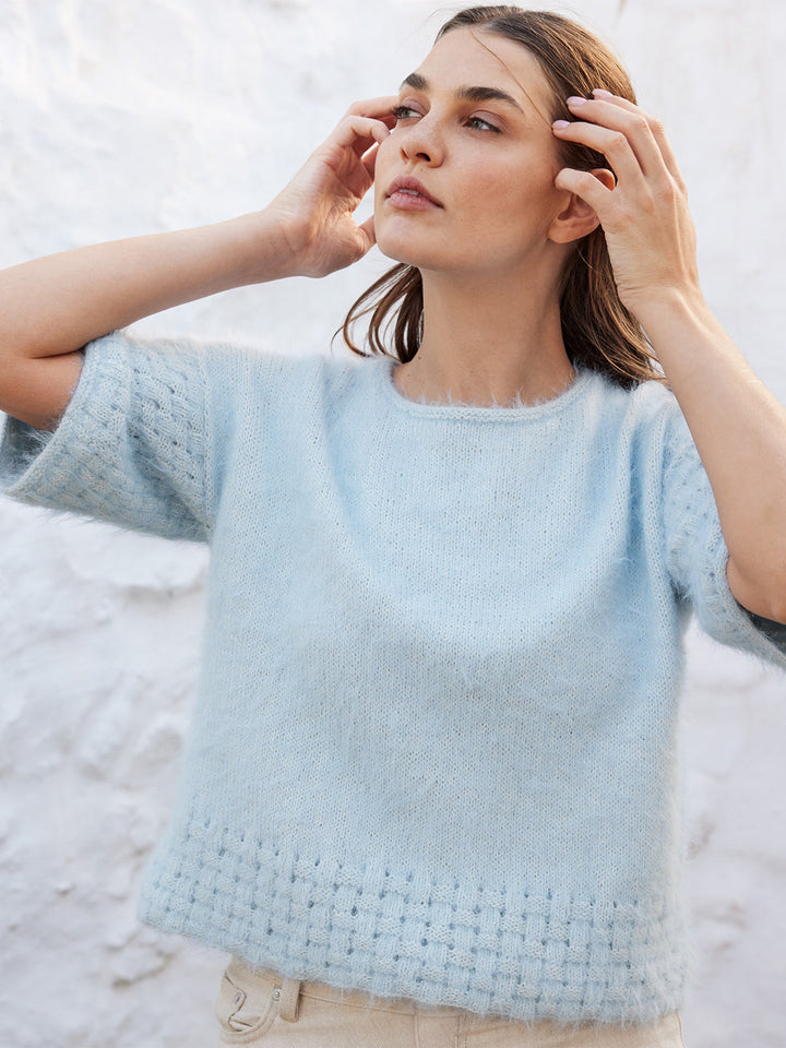 Strickpaket Finito Shirt mit Webmuster