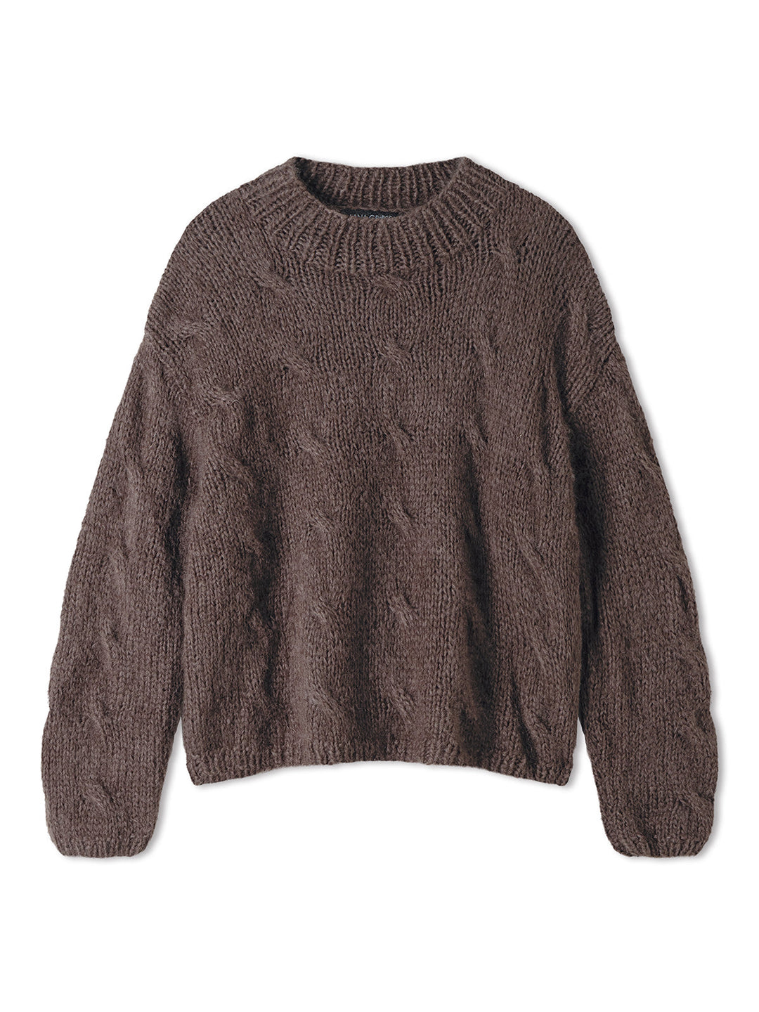 Strickpaket Mohair Di Gio Pullover mit Zöpfen