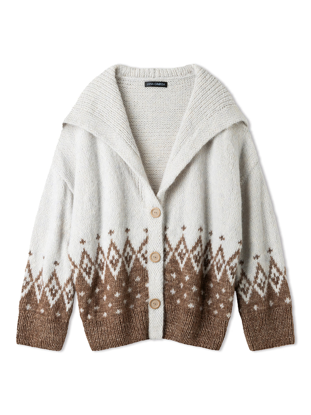Strickpaket Natural Alpaca Pelo Glamour Raglanjacke