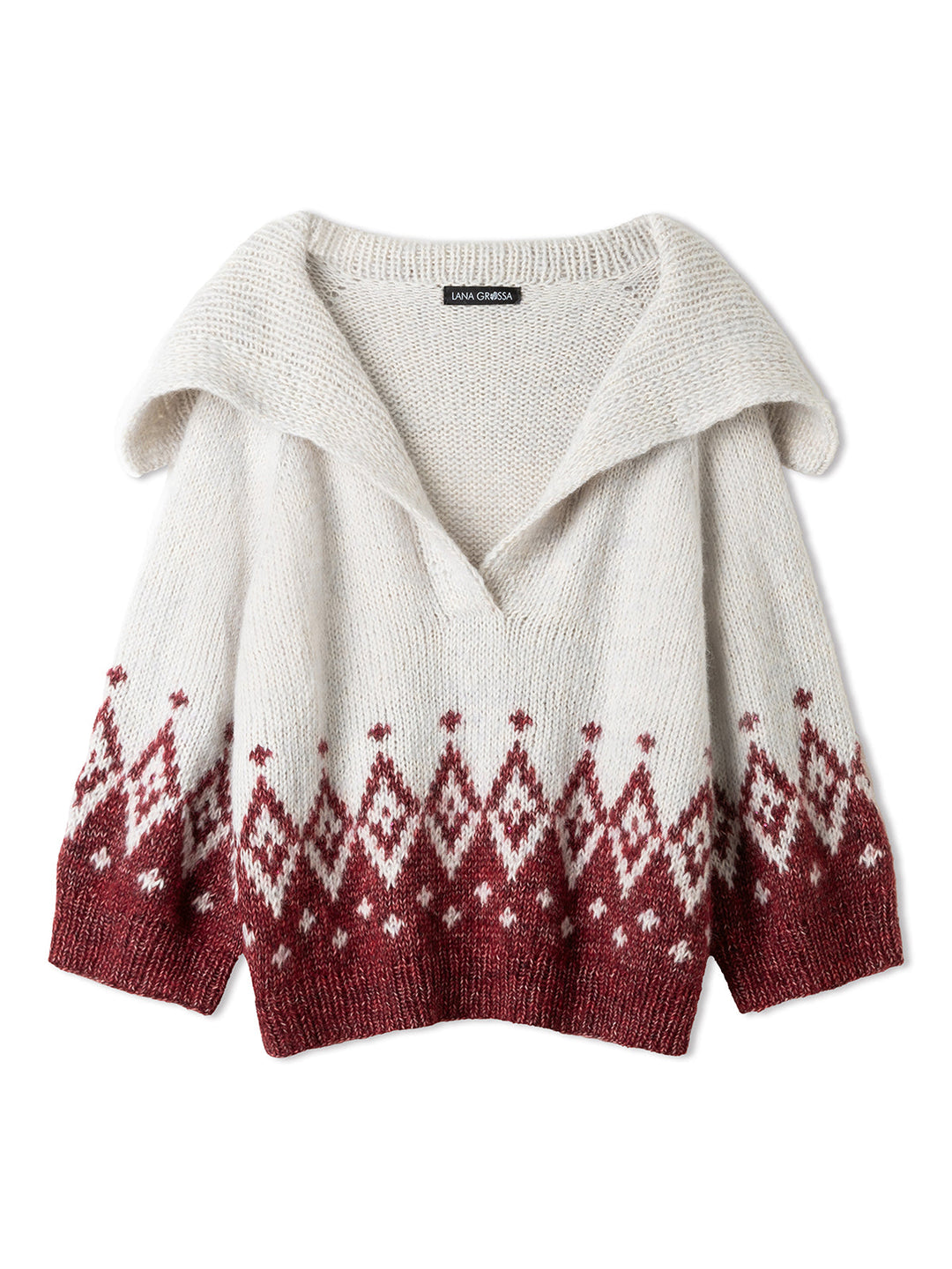 Strickpaket Natural Alpaca Pelo Glamour Raglanpullover – Top-down