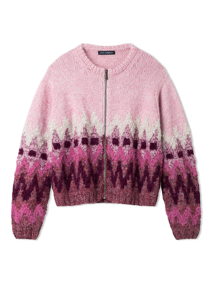 Strickpaket Natural Alpaca Pelo Orsetto Silkhair Jacke