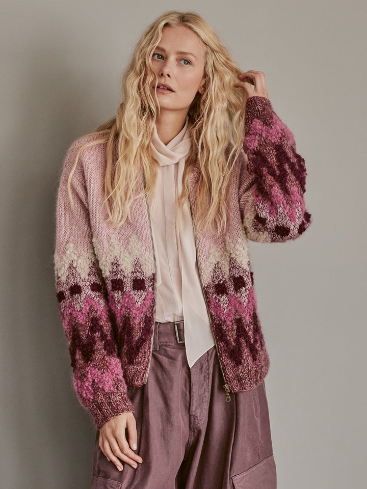 Strickpaket Natural Alpaca Pelo Orsetto Silkhair Jacke