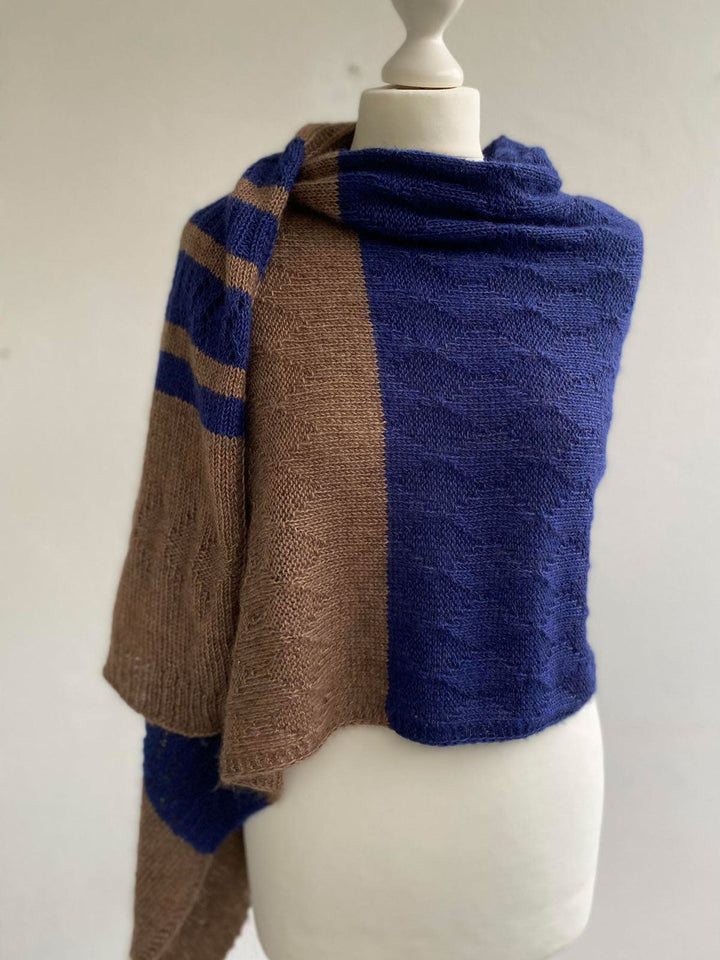 Strickpaket Lizas Tuch Mocha Blues