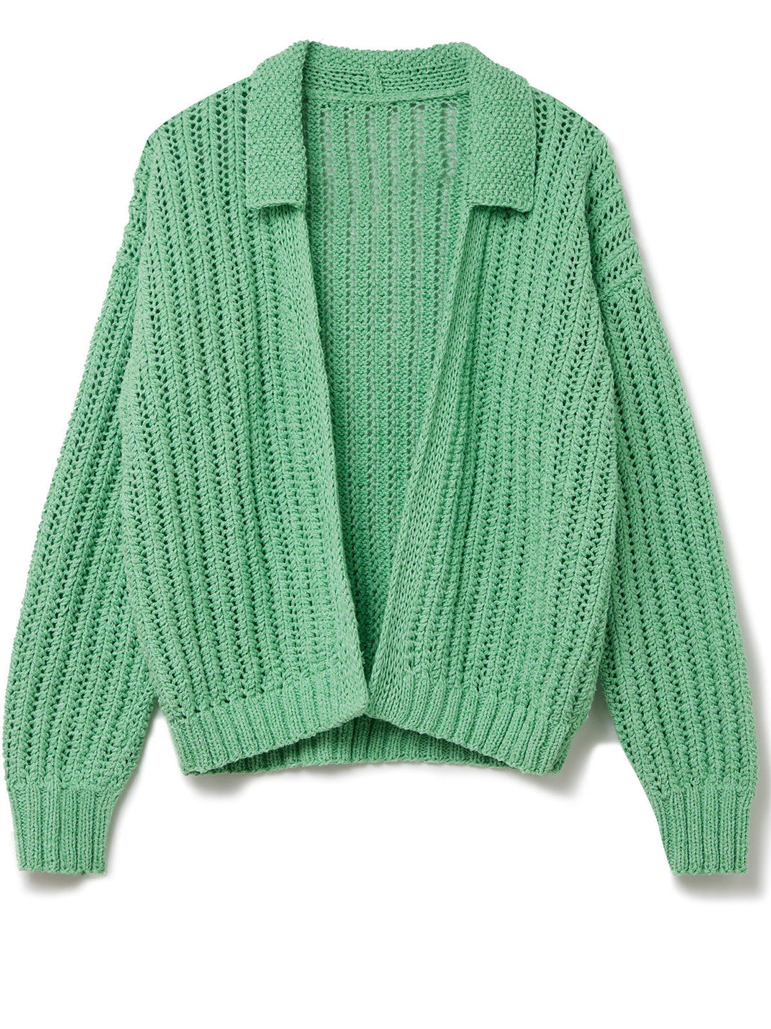 Strickpaket Sommerseide Cardigan mit Kragen