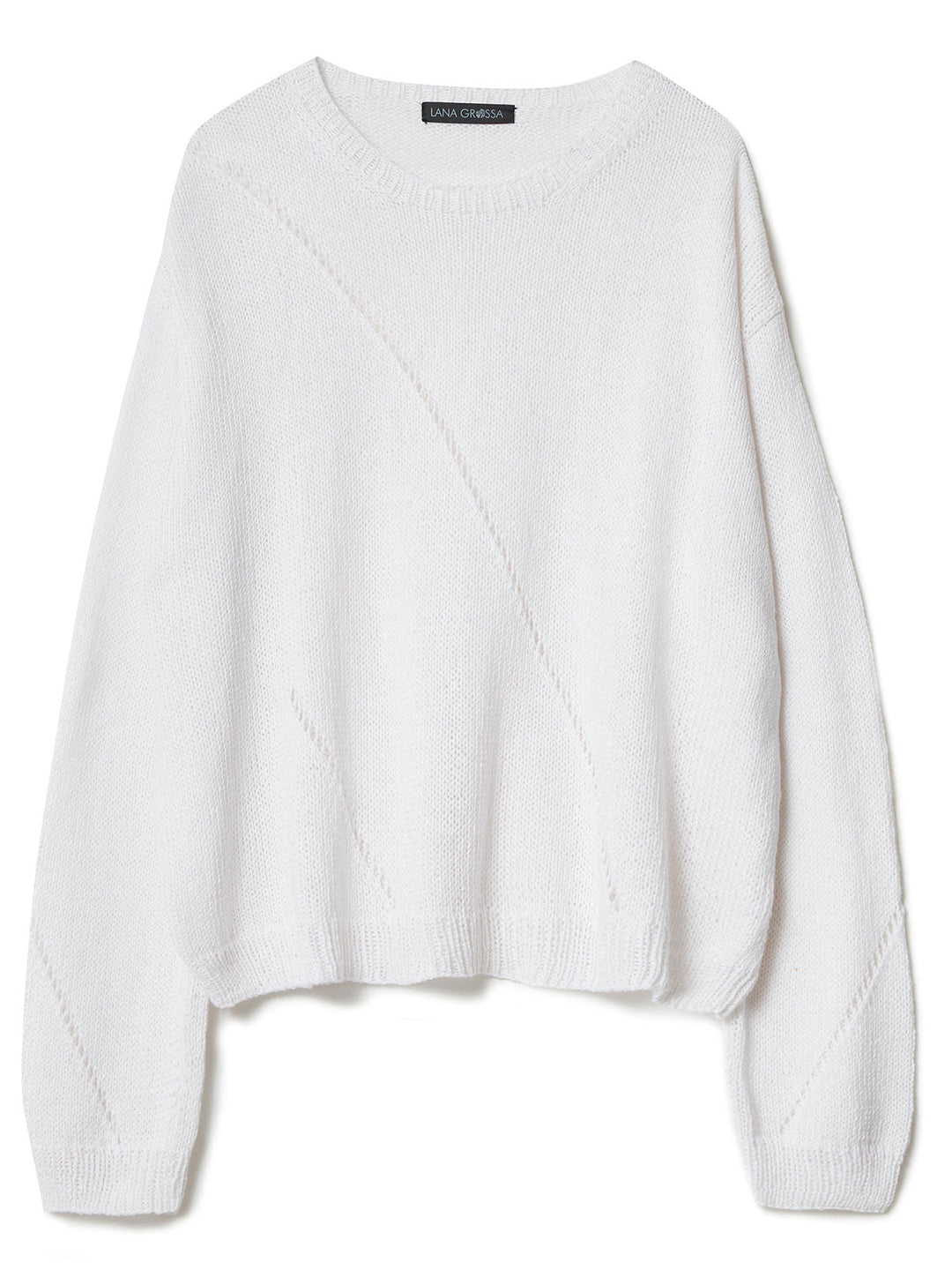 Strickpaket Campo Pullover mit Ajourstreifen
