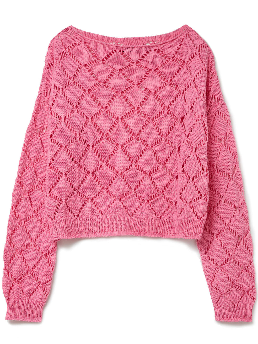 Strickpaket Elastico Pullover im Rautenmuster