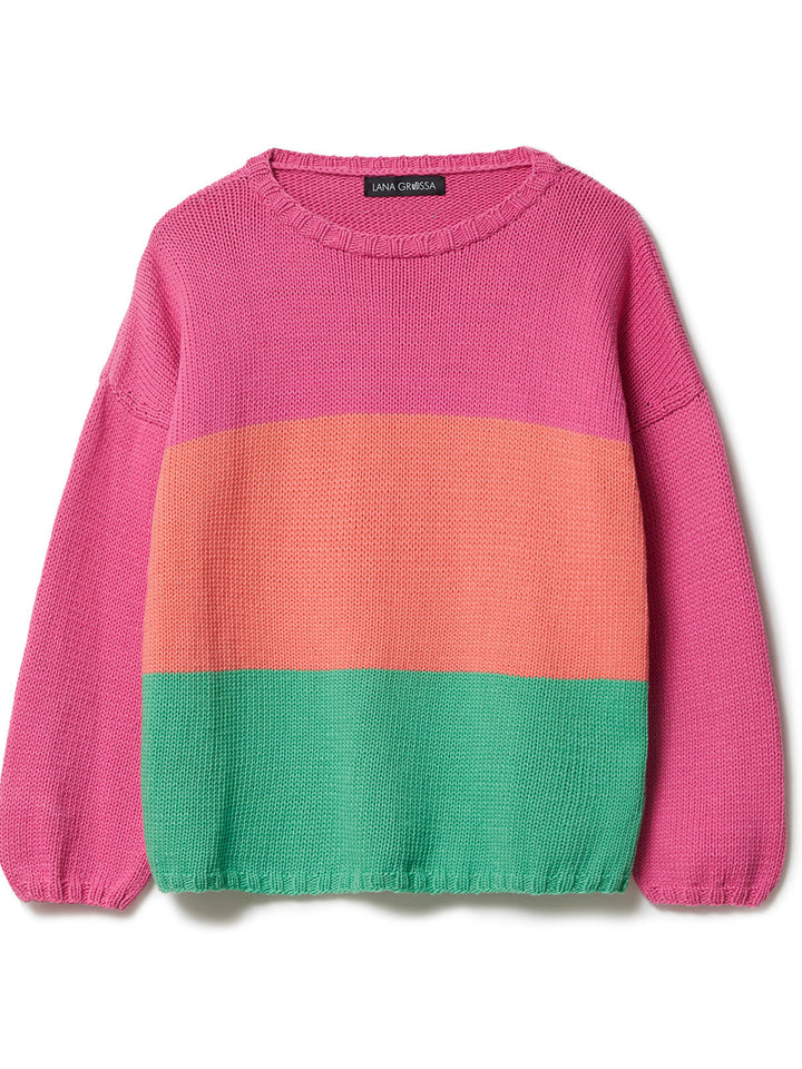 Strickpaket Promessa Streifenpullover