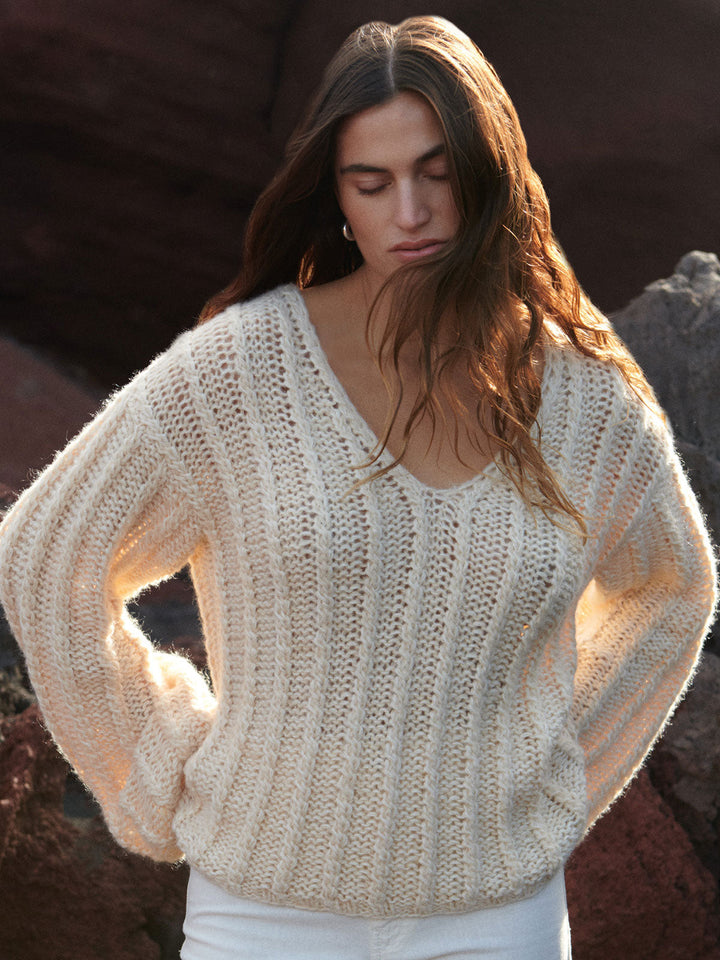 Strickpaket Setasuri &amp; Ecopuno Zopfpullover