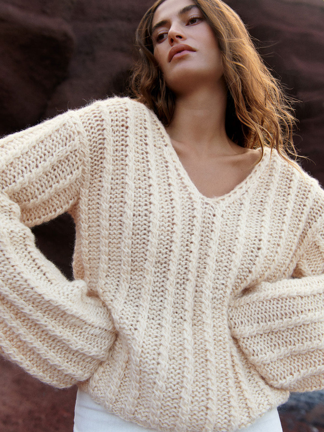 Strickpaket Setasuri &amp; Ecopuno Zopfpullover