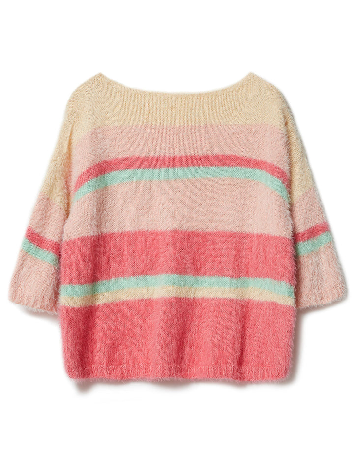 Strickpaket Per Fortuna Pullover mit Streifen