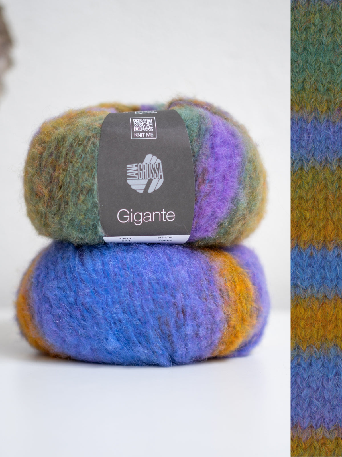 Gigante 014 Violett/Veilchenblau/Moosgrün/Khaki/Ocker