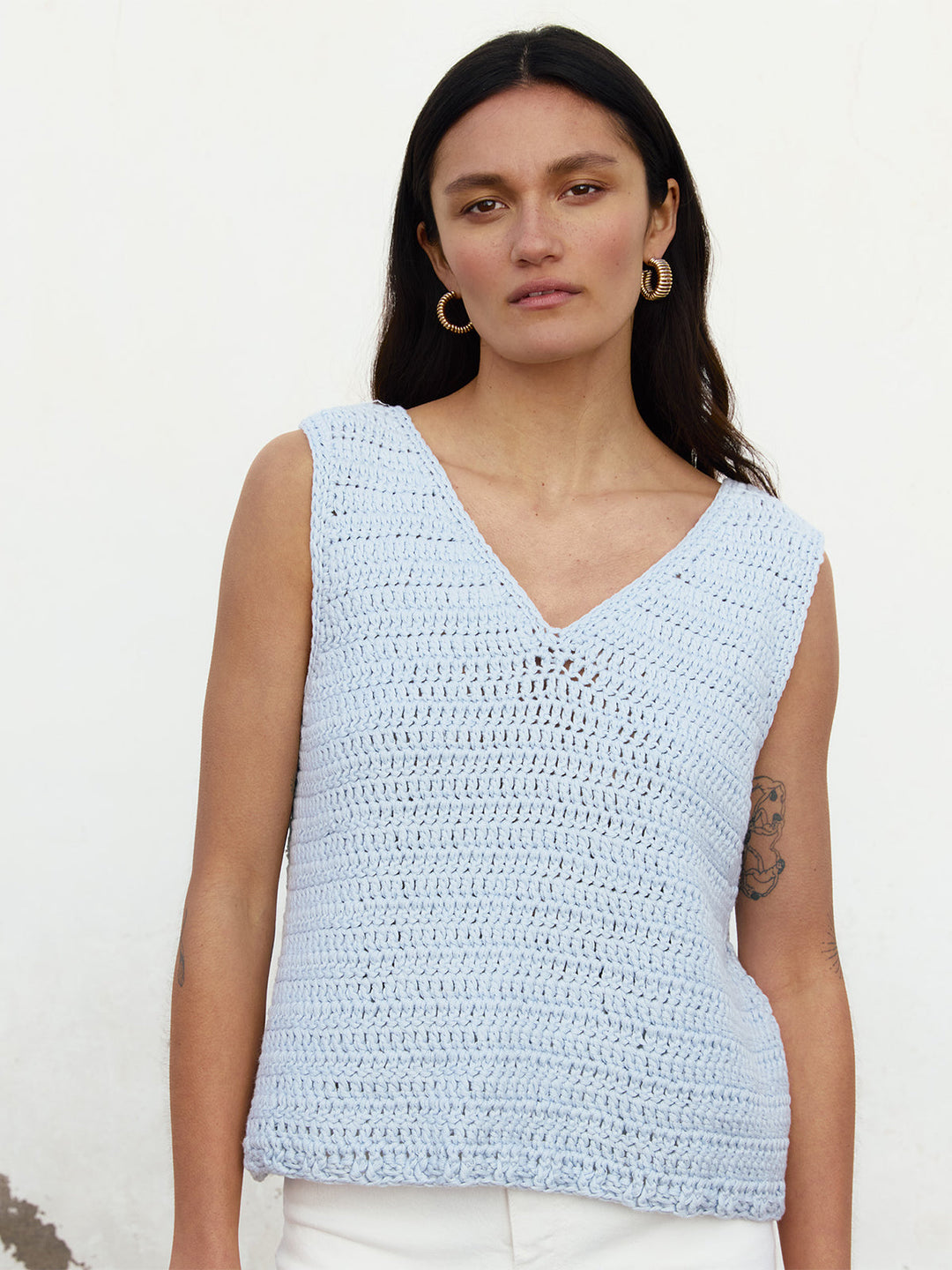 Häkelpaket Natural Cotton Top in Stäbchen