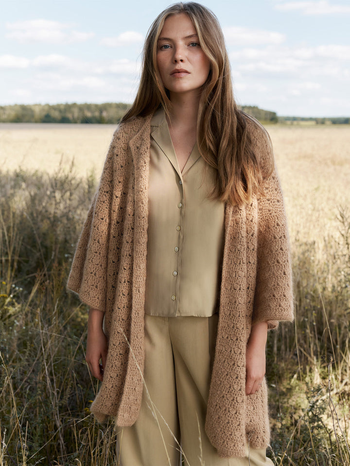 Häkelpaket Ecopuno Silkhair Mantel