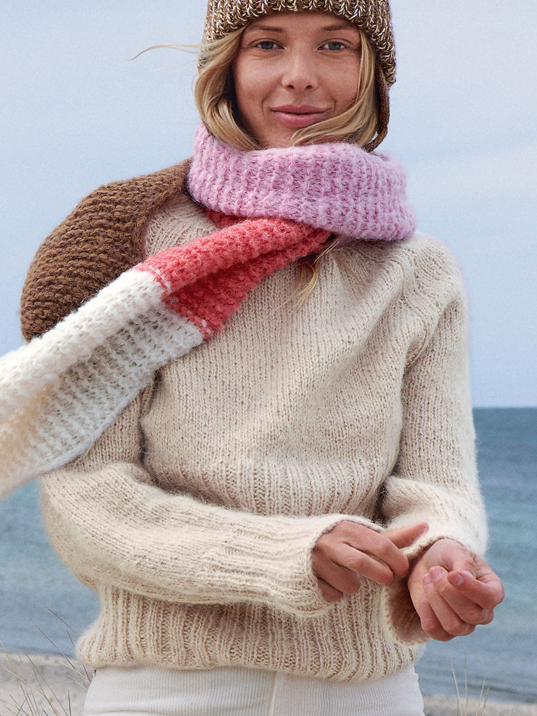 Strickpaket Setasuri Top-Down Rippenraglanpullover