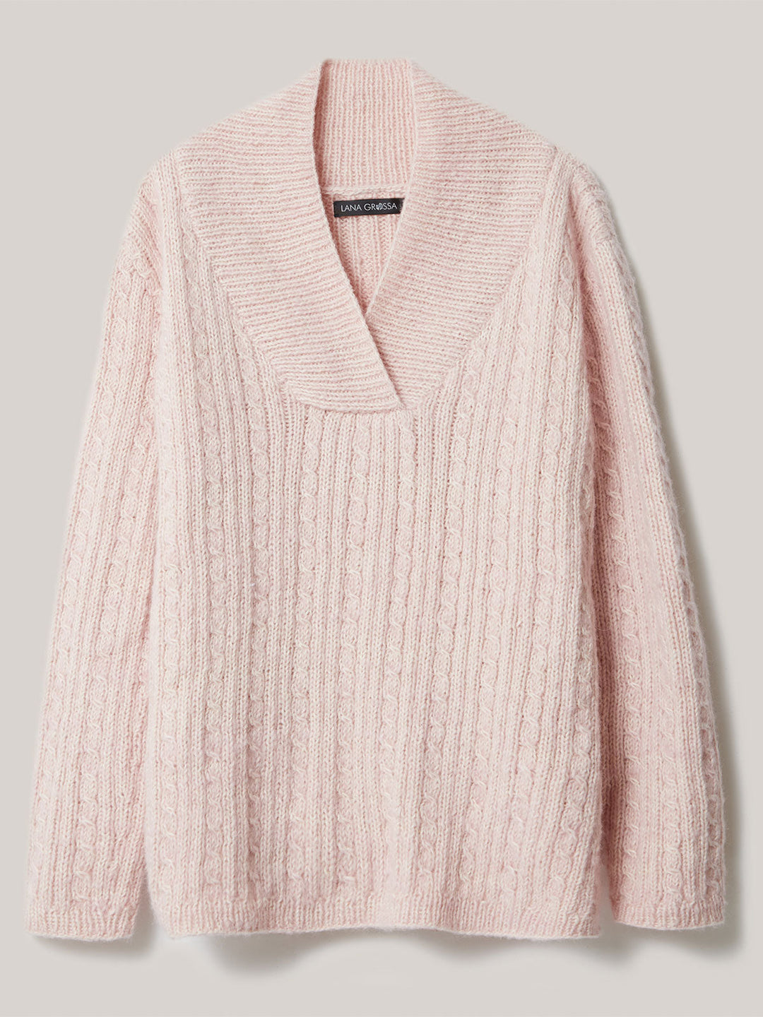 Strickpaket Natural Alpaca Pelo Top-Down Pullover