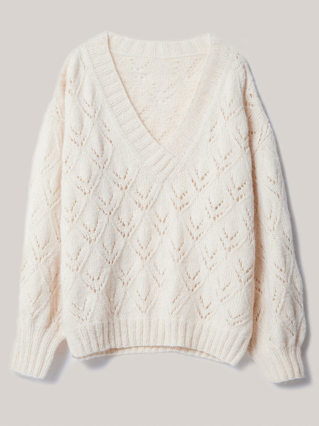 Strickpaket Ecopuno &amp; Setasuri Ajourpullover