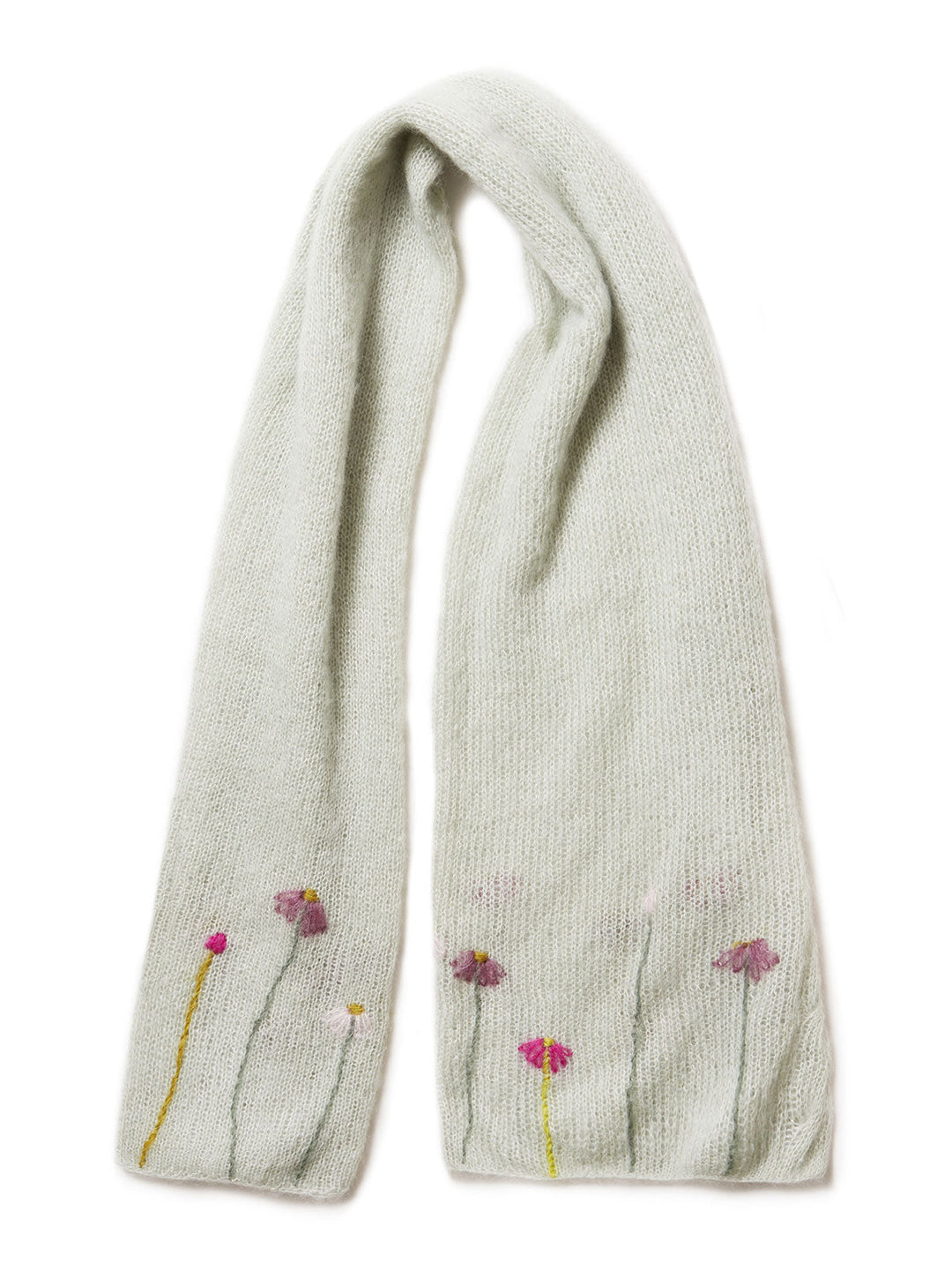 Strickpaket Silkhair Stola mit Zöpfe