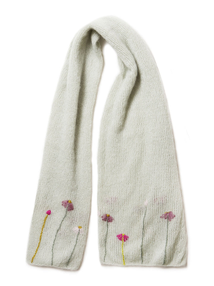 Strickpaket Silkhair Stola mit Zöpfe