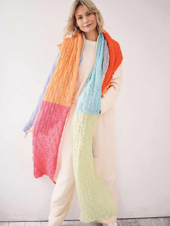 Strickpaket Setasuri Colorblock Stola