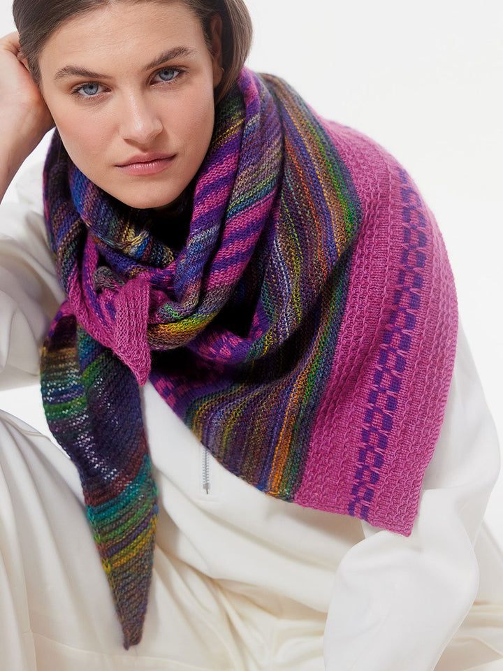 Strickpaket Colorissimo &amp; Ecopuno Dreieckstuch