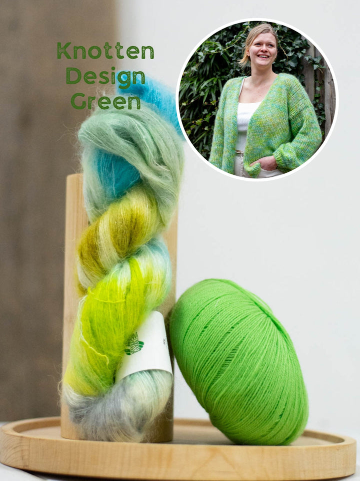 Strickpaket Bernadette Jacke - Silkhair Hand-Dyed