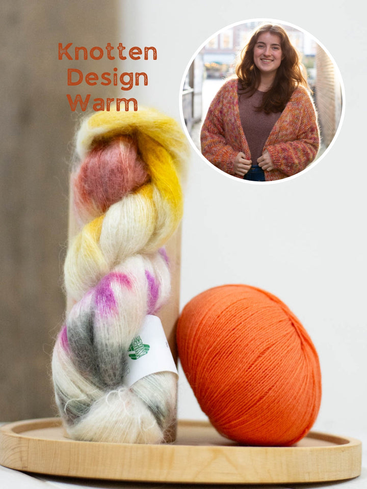 Strickpaket Bernadette Jacke - Silkhair Hand-Dyed
