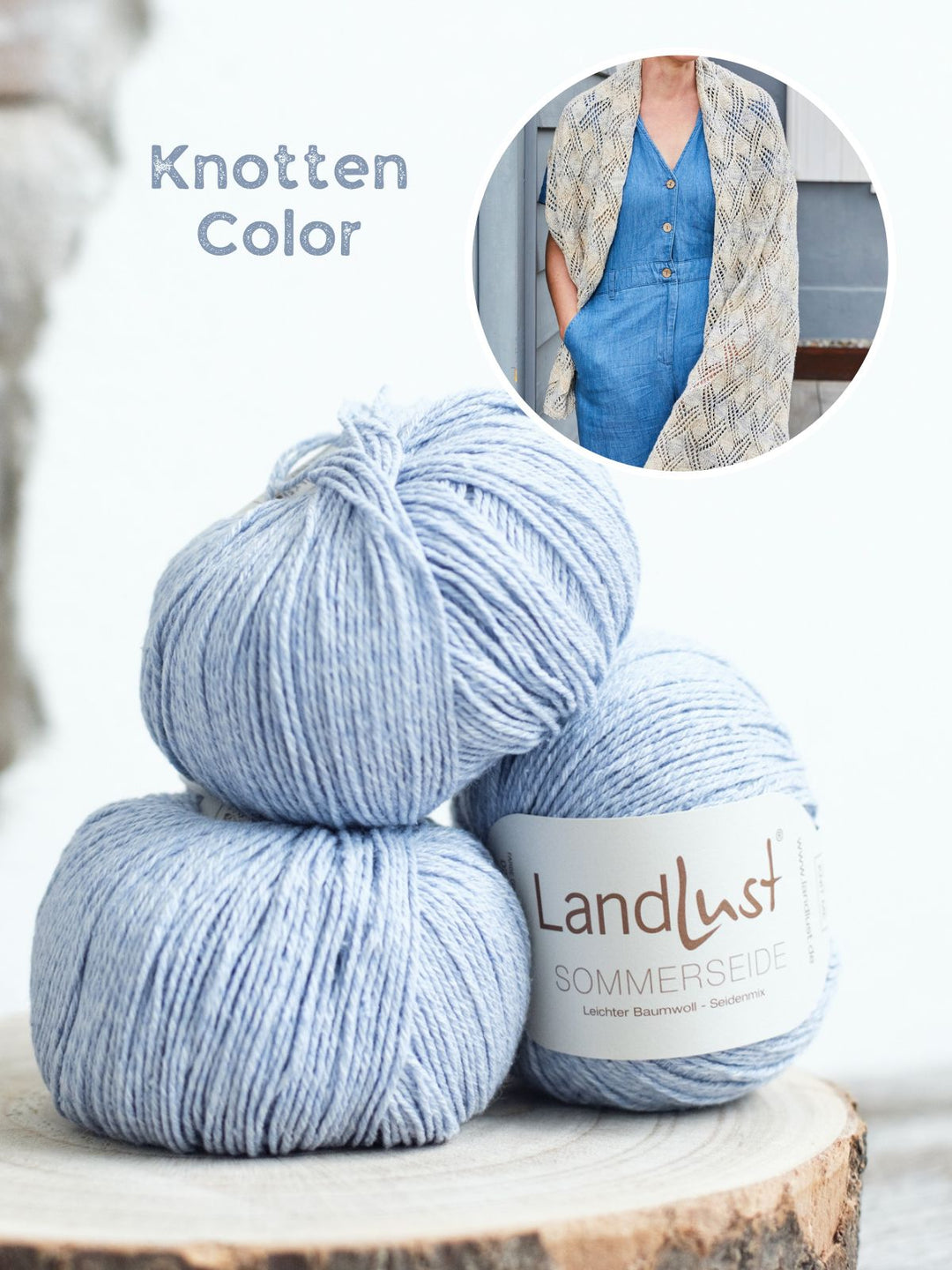Strickpaket Landlust Sommerseide Schal