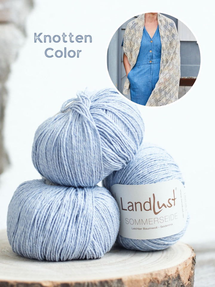 Strickpaket Landlust Sommerseide Schal