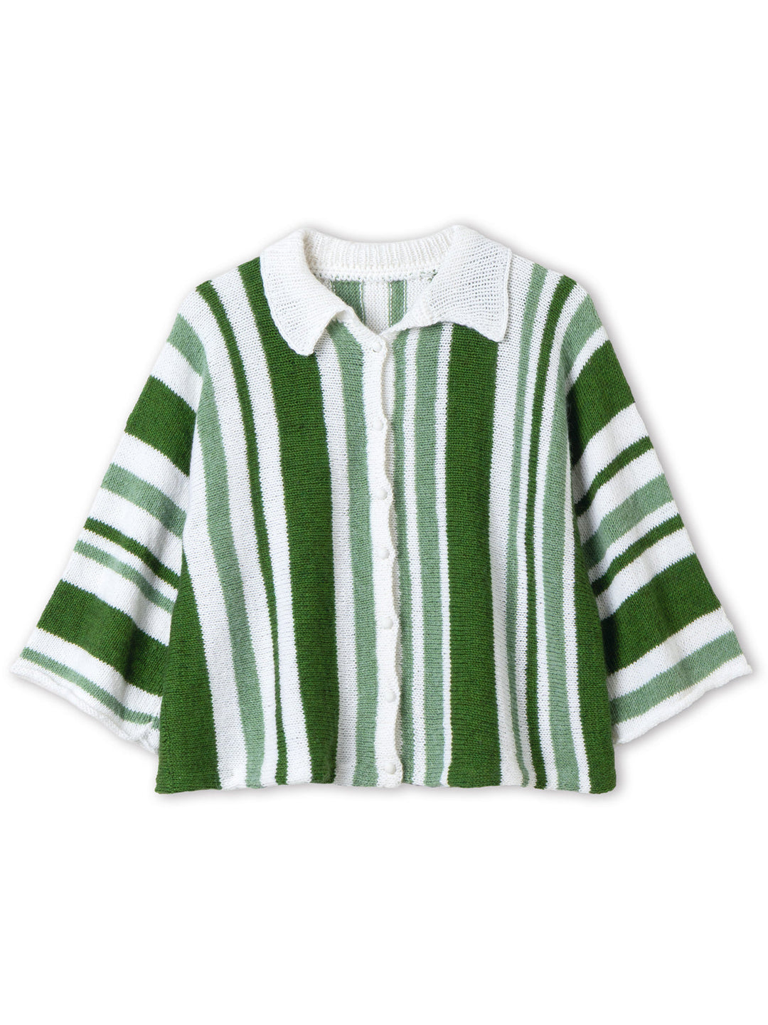 Strickpaket Ecopuno Poloshirt mit Streifen