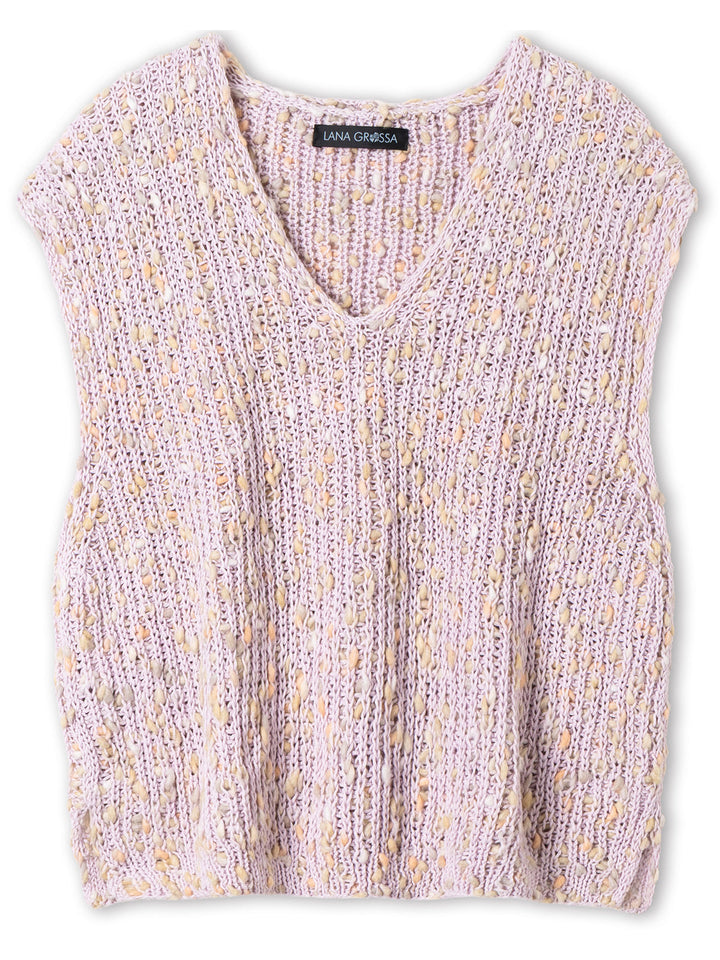 Strickpaket Popcorn Pullunder