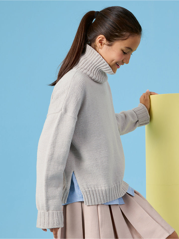Strickpaket Cool Wool Rollkragenpullover
