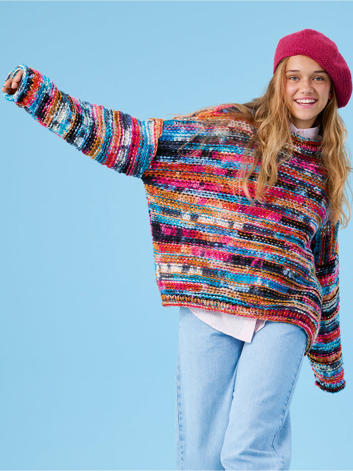 Strickpaket Crazy Oversized-Pullover