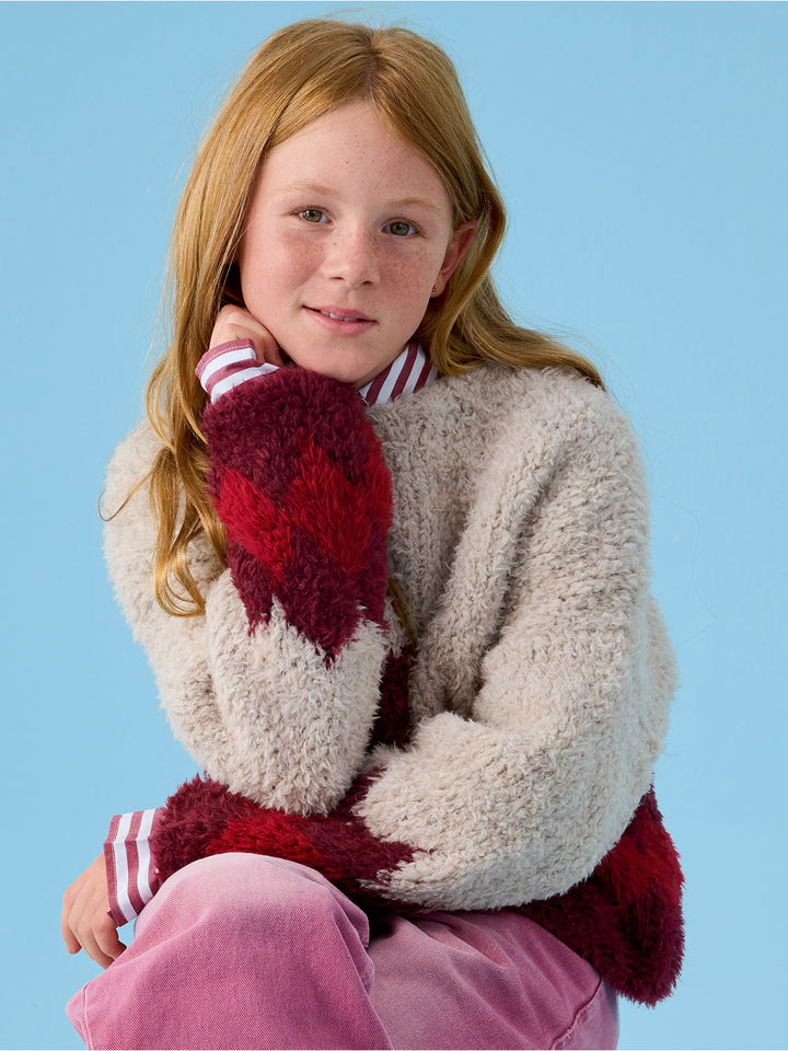 Strickpaket Pelliccia Pullover mit Zackenmuster