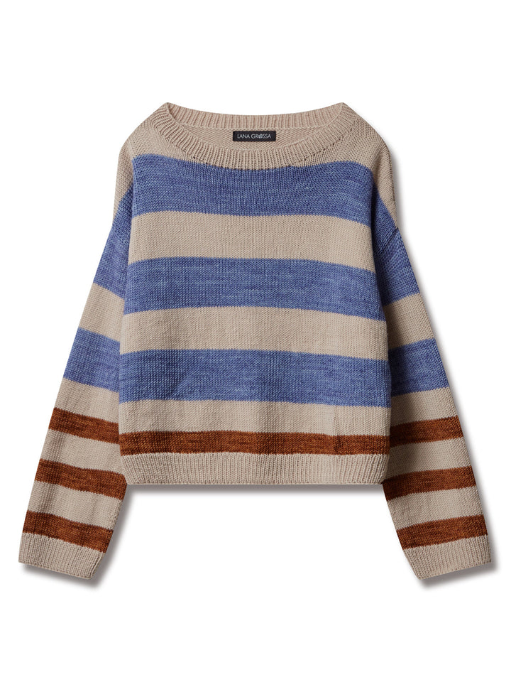 Strickpaket Cool Wool Vintage &amp; Cool Wool gestreifter Pullover
