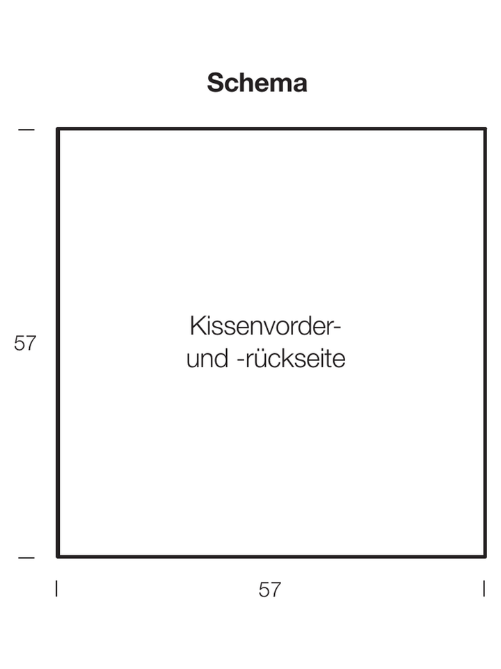 Strickpaket Orsetto Mouliné &amp; Basta Kissenhülle