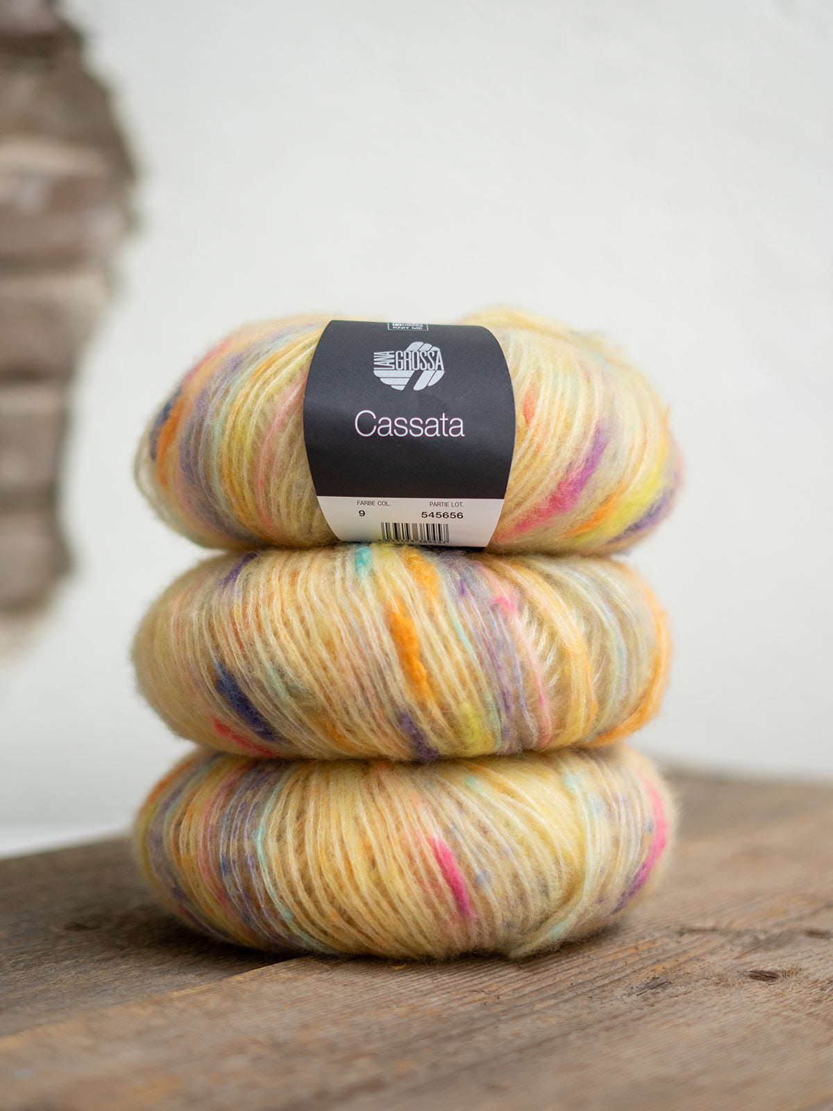 Cassata 009 Blass-/Zitrusgelb/Altrosa/Graublau/-violett