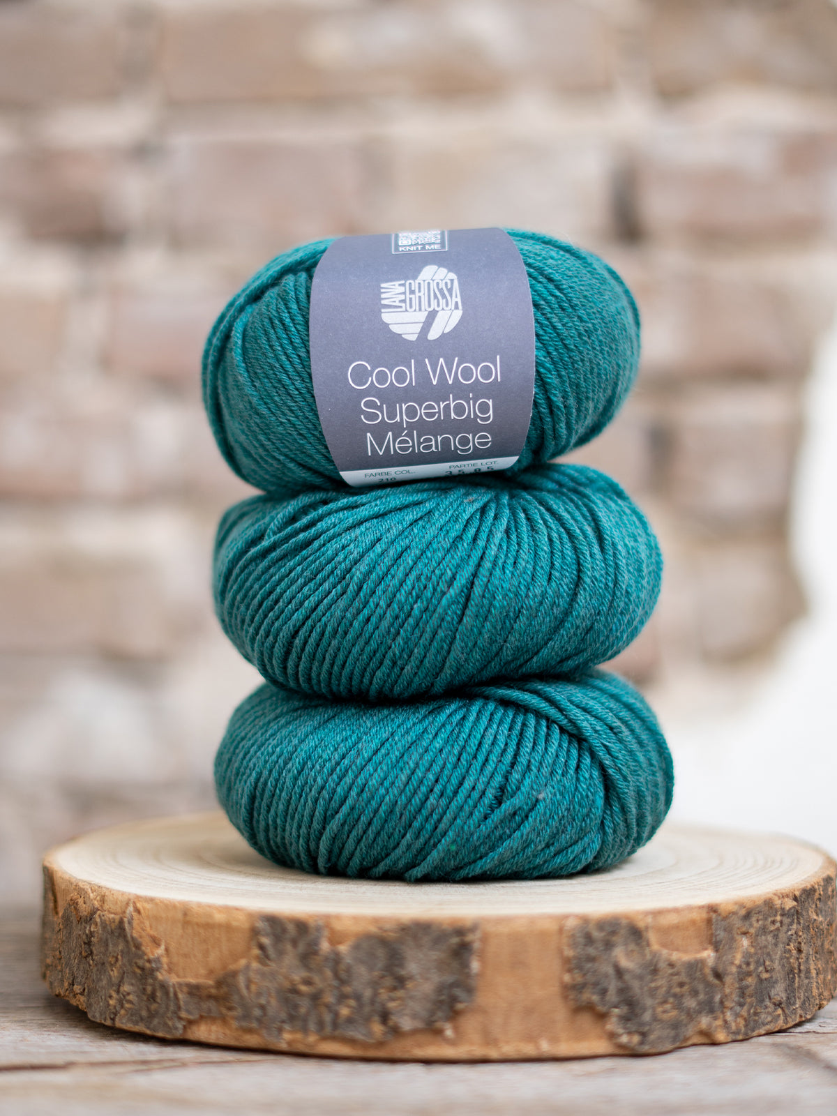 Cool Wool Superbig Mélange 210 Dunkelgrün meliert