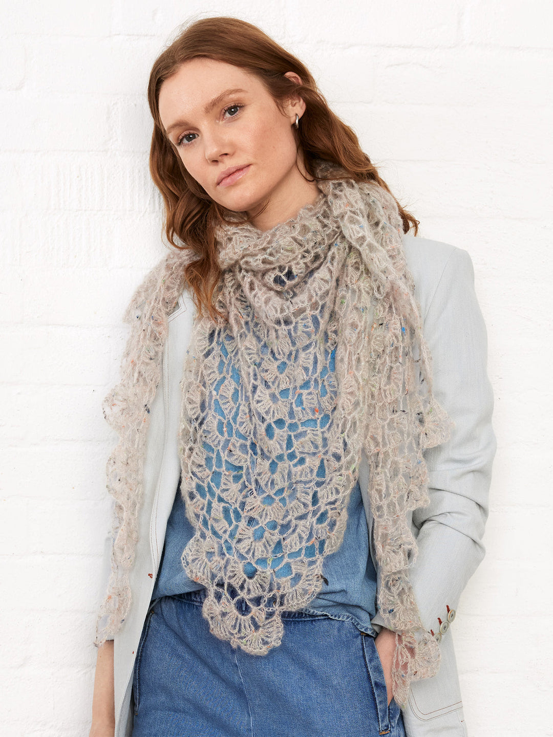 Häkelpaket Natural Superkid Tweed Spitzentuch