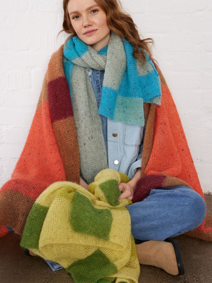 Strickpaket Natural Superkid Tweed Karoschal