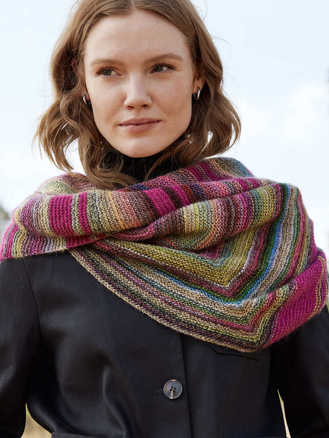 Strickpaket Ecopuno Colorissimo asymmetrisches Tuch