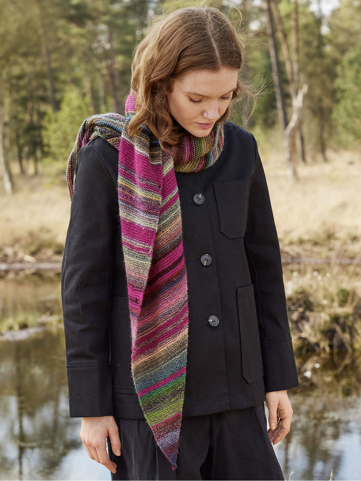 Strickpaket Ecopuno Colorissimo asymmetrisches Tuch