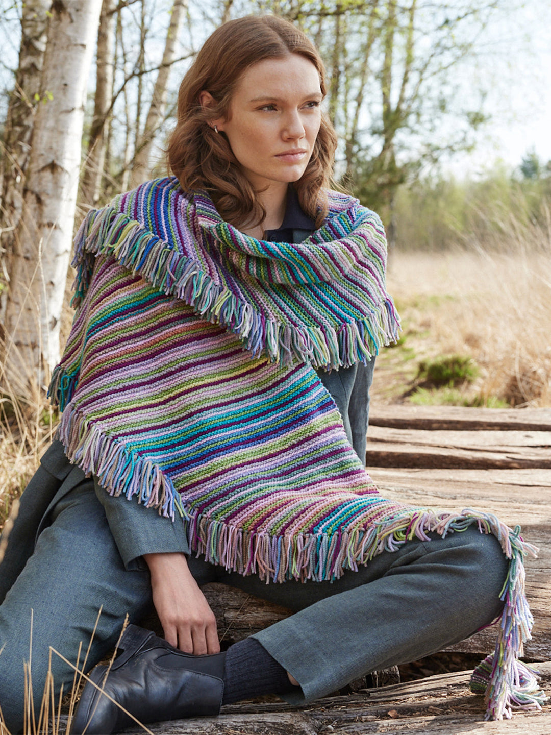 Strickpaket Farfalla Cashmere 16 Fine Dreieckstuch