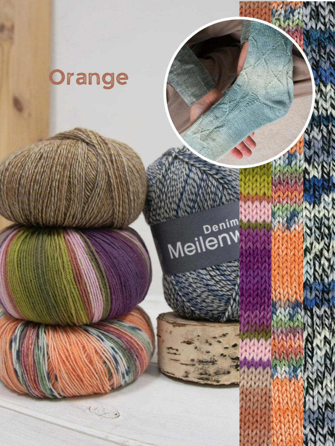 Strickpaket Sockenprobe Socktober