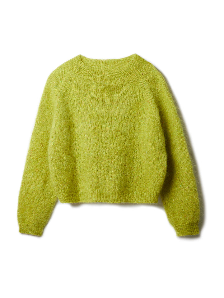 Strickpaket Classy Raglan Sweater - Natural Superkid Tweed