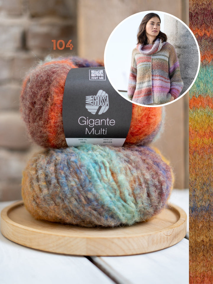 Strickpaket Gigante Multi Pullover