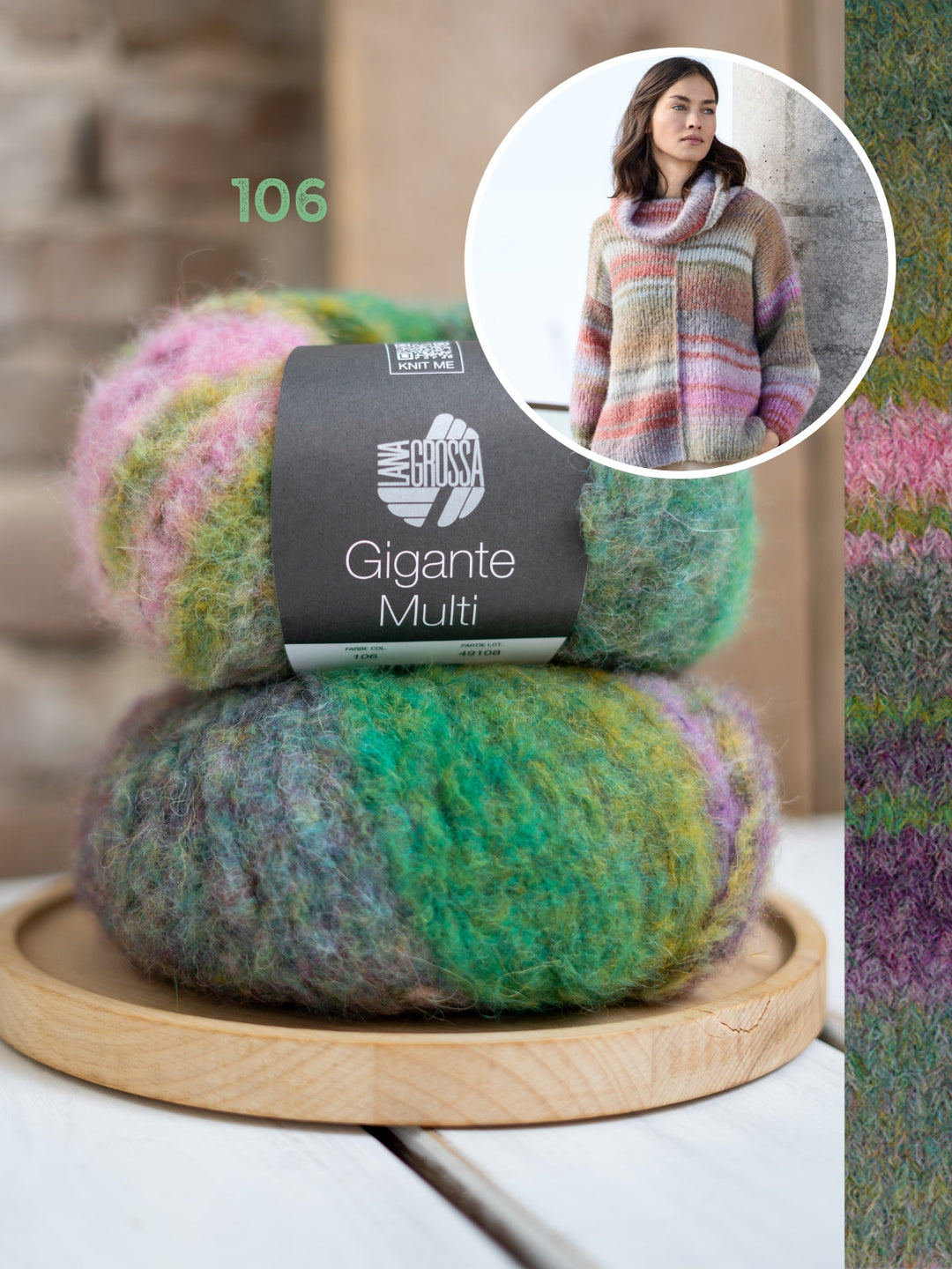 Strickpaket Gigante Multi Pullover