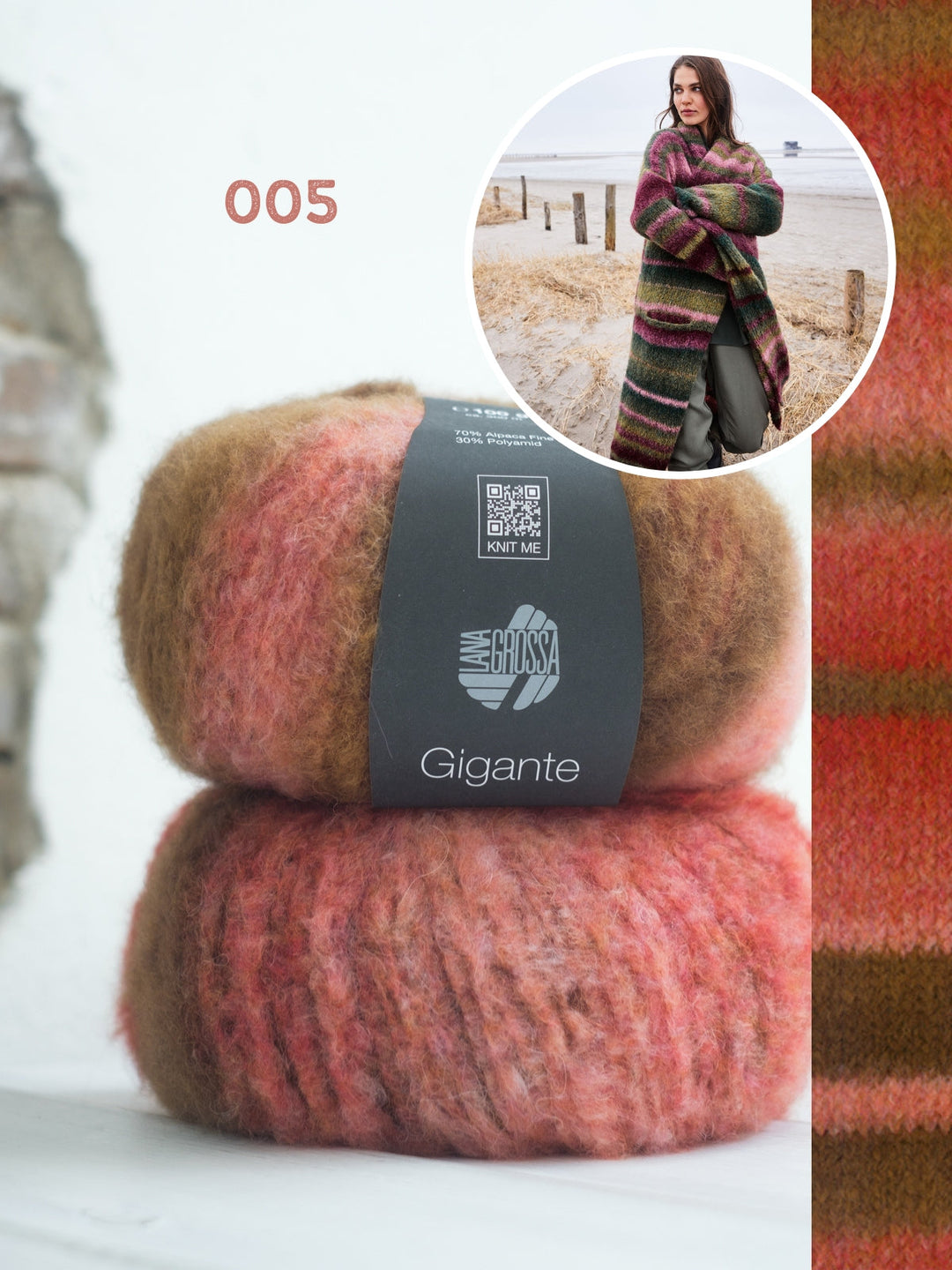 Strickpaket Gigante Mantel