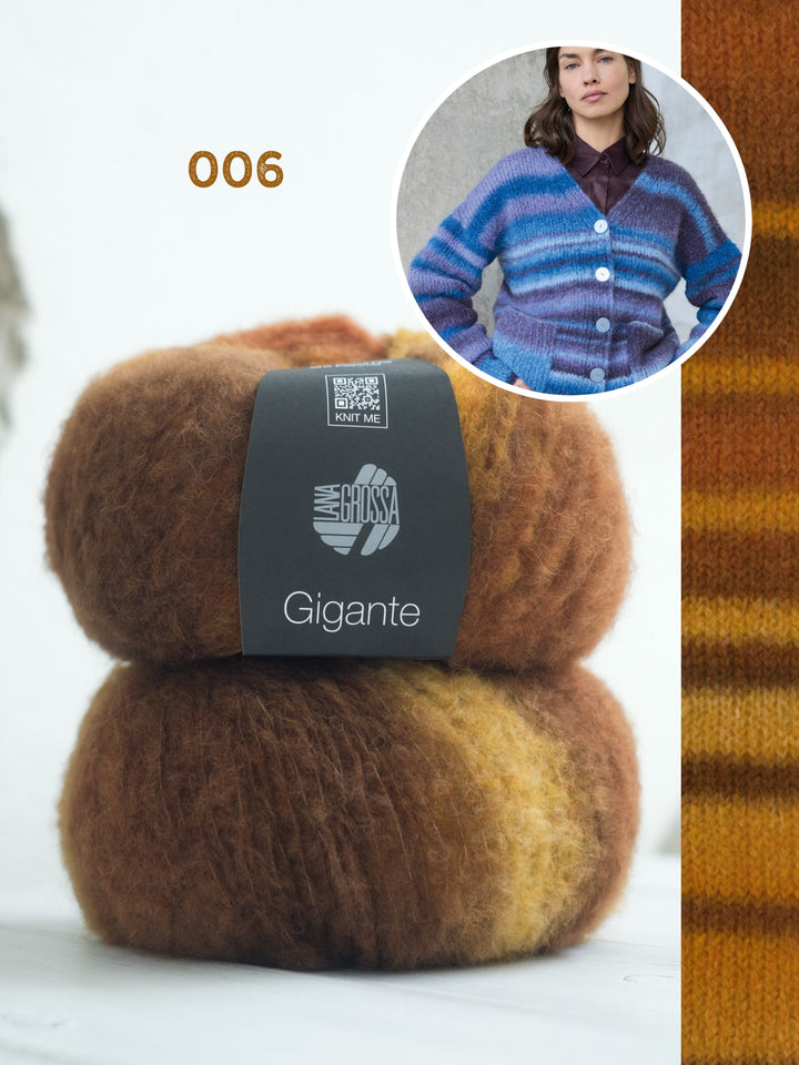 Strickpaket Gigante Top-down Jacke