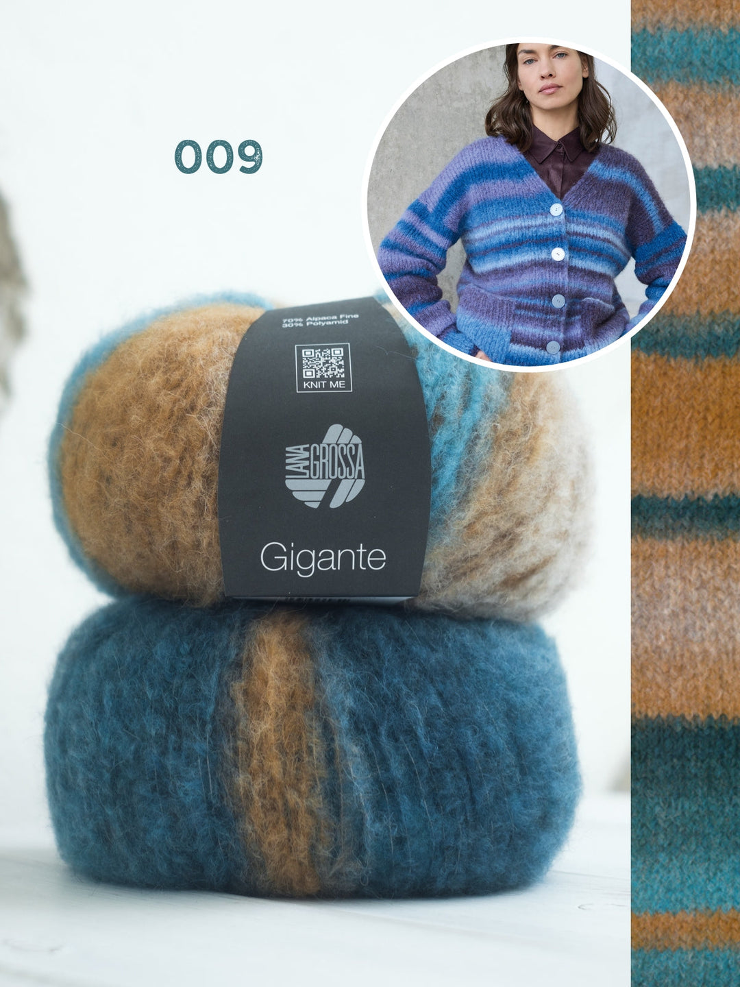 Strickpaket Gigante Top-down Jacke