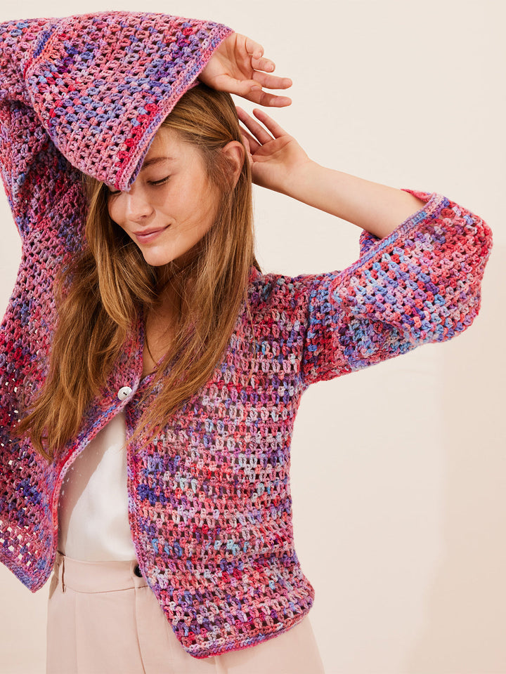 Häkelpaket Cotonella Multi Jacke